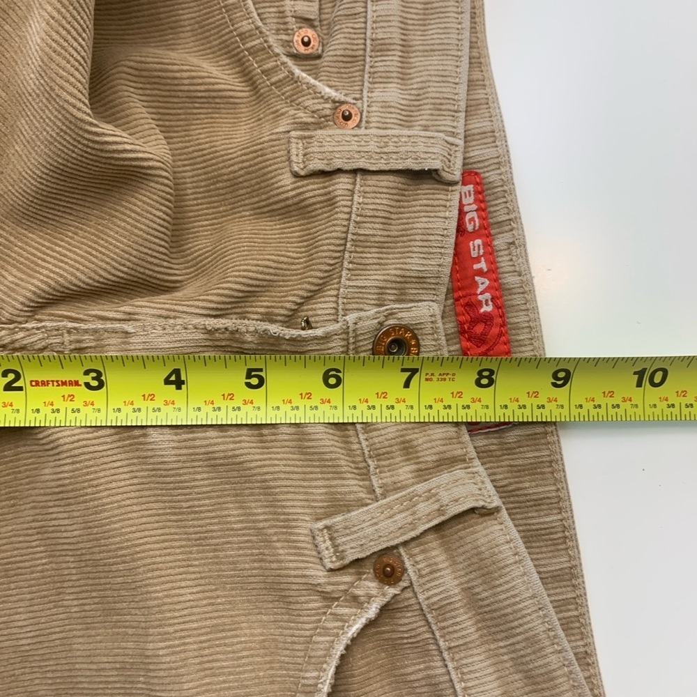 AG Big Star Rare Vintage Corduroy Boot Cut Jeans from sample line, Caramel 27 R - Picture 4 of 14